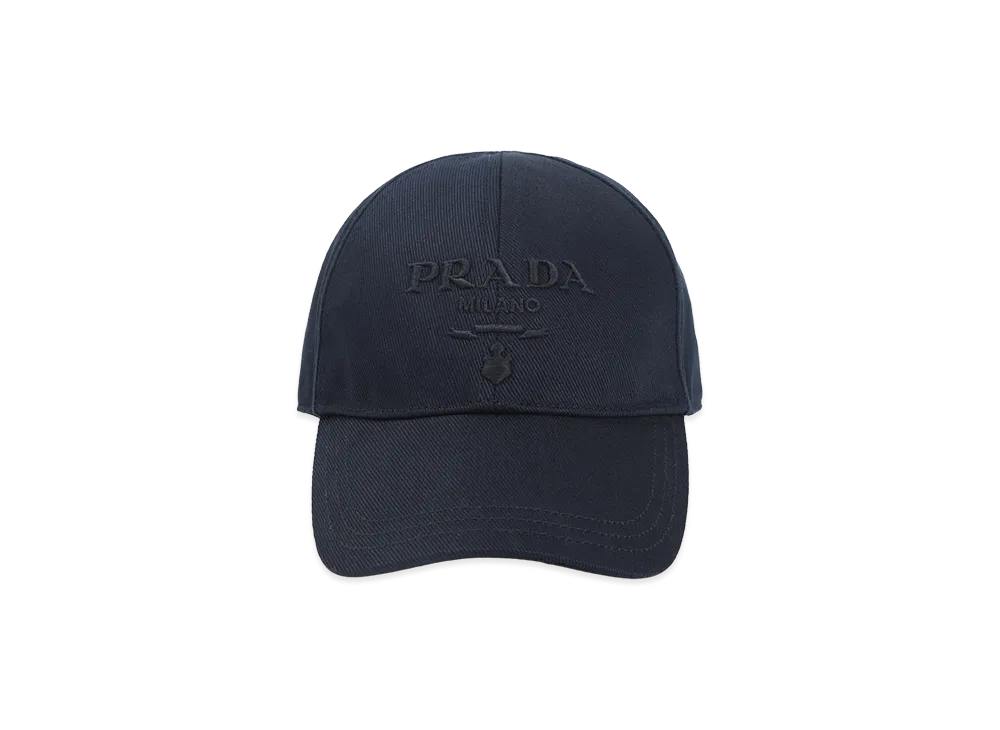 PRADA Logo Embroidery Cap "Blue"