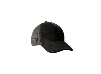 PRADA Corduroy Baseball Cap "Black"