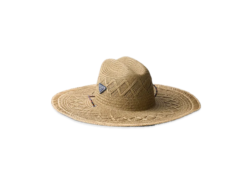 PRADA Straw Hat "Beige/Bright Blue"