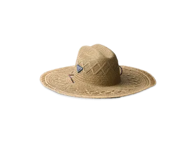 PRADA Straw Hat "Beige/Bright Blue"