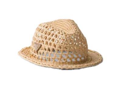 PRADA Crochet Fedora "Natural"