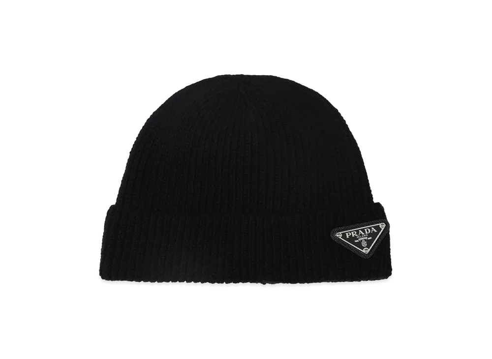 PRADA Logo Beanie "Black"