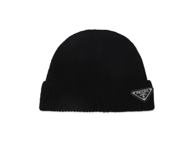 PRADA Logo Beanie "Black"