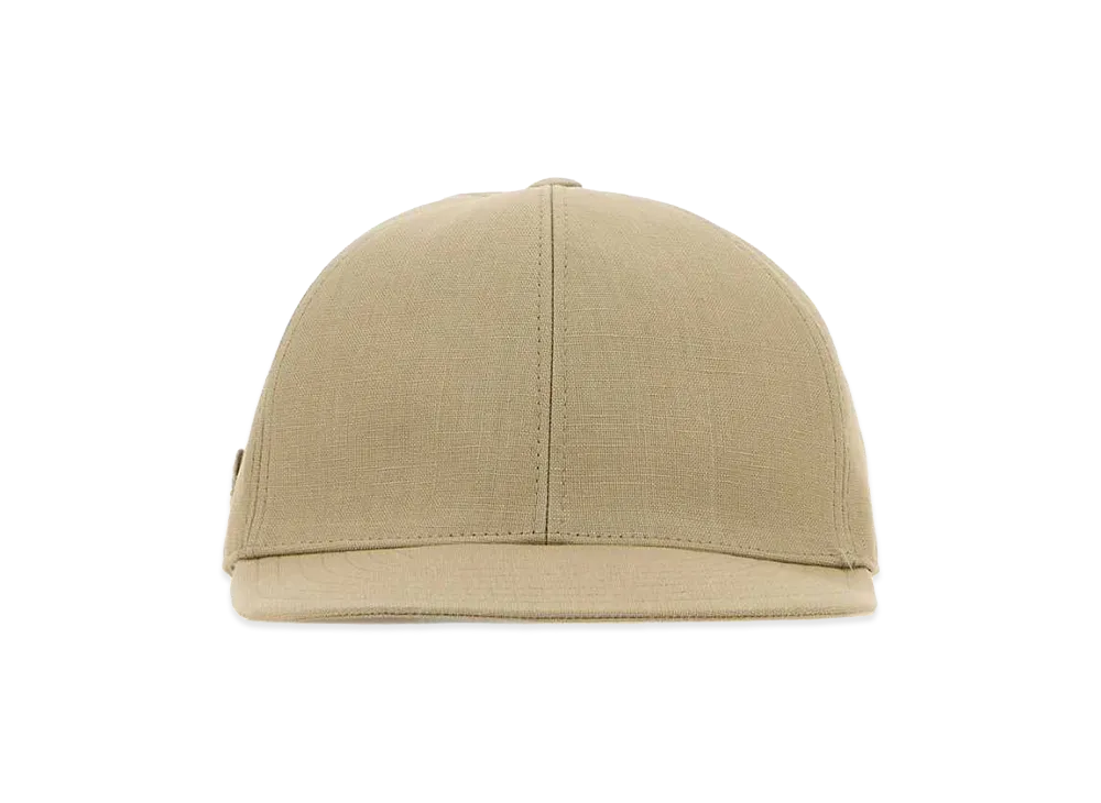 PRADA Linen Baseball Cap "Beige/Tan"
