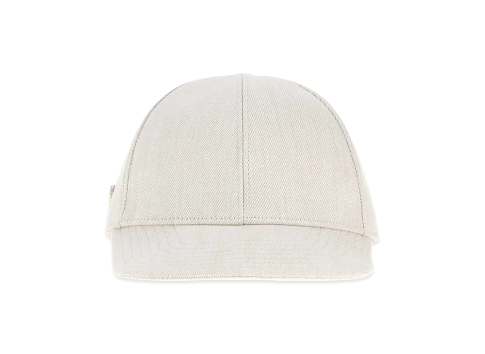 PRADA Denim Baseball Cap "White"