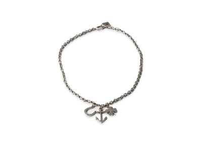 PRADA Metal Pendant Necklace "Gray"