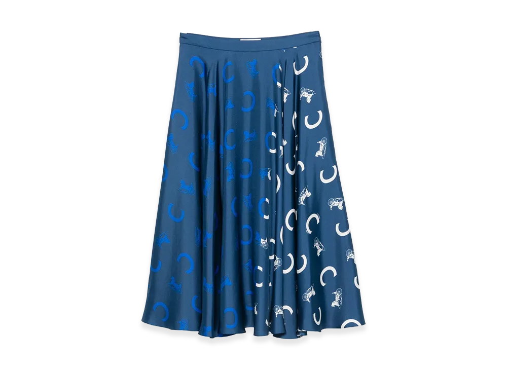 CELINE Women's Capsule Skirts "Navy"