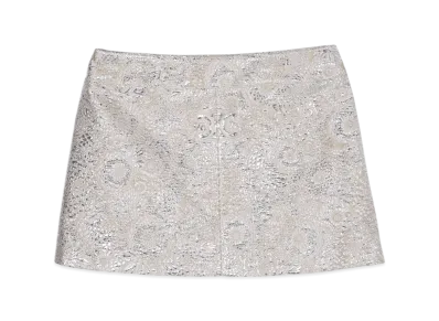 CELINE Mini Skirt "Beige/Argent"