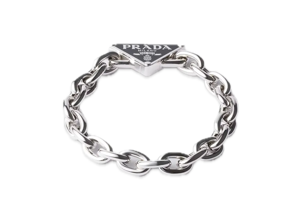 PRADA Silver Chain Bracelet "Silver"