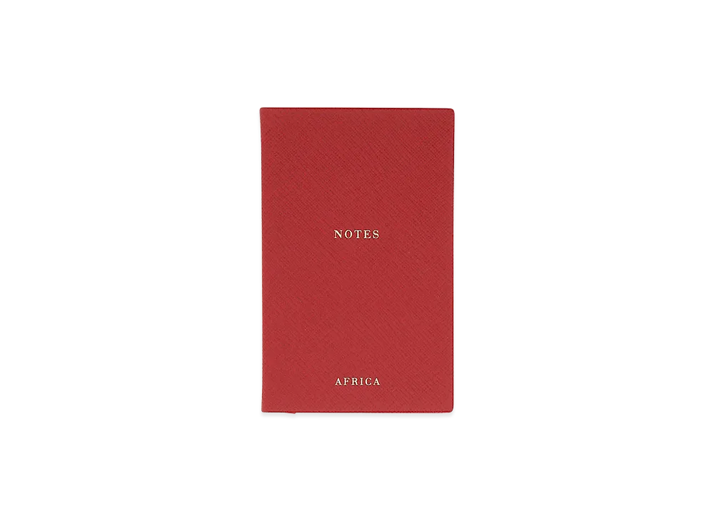 PRADA Leather Africa Notebook "Red"