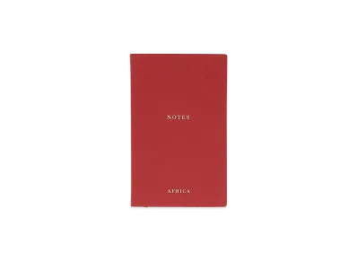 PRADA Leather Africa Notebook "Red"