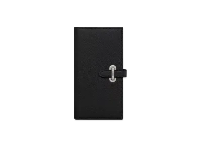 Dior Normandie Vertical Bifold Wallet Dior Icons Calfskin "Black"
