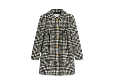 CELINE Sixteen Coat Wool Tweed "Ivory/Noir"