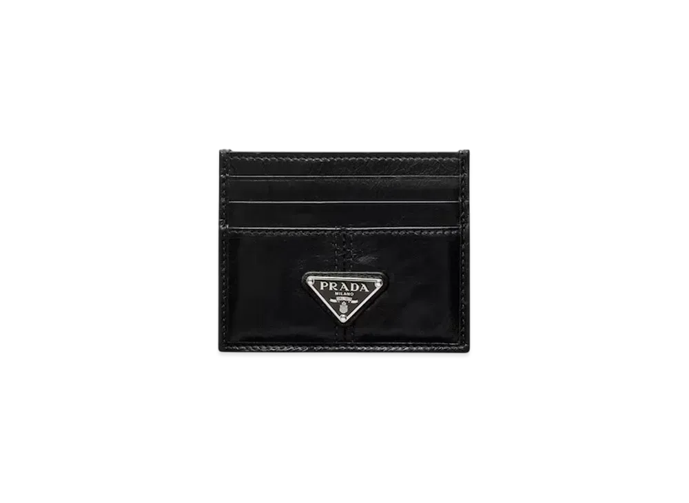 PRADA Leather Card Holder "Black"