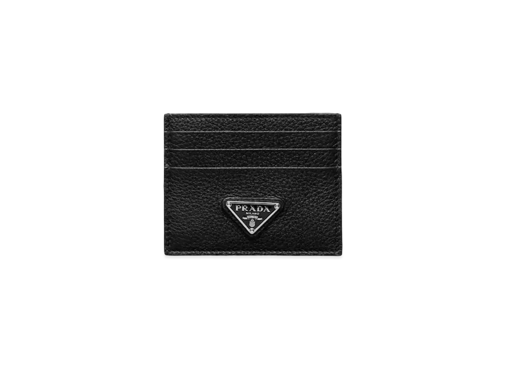 PRADA Leather Card Holder "Black"