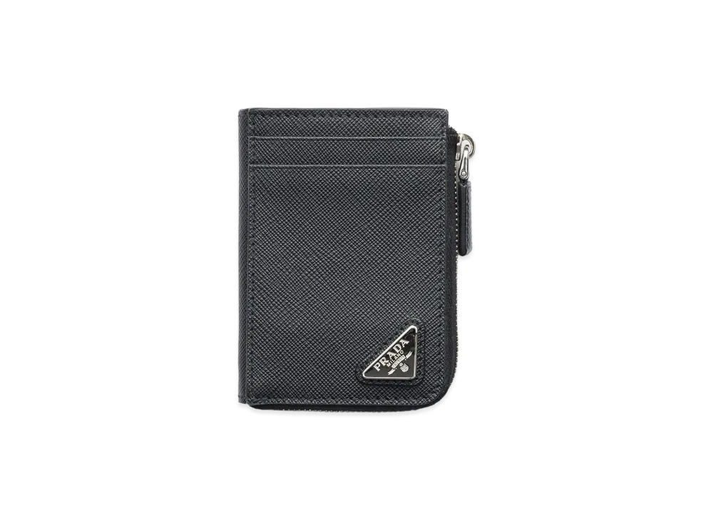 PRADA Saffiano Leather Card Case "Black"