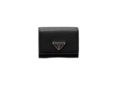 PRADA Small Leather Wallet "Black"