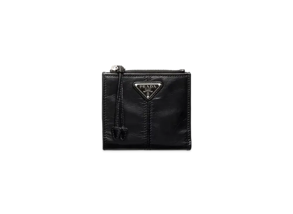 PRADA Small Leather Wallet "Black"