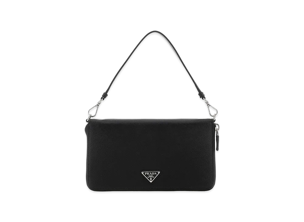PRADA Leather Document Case "Black"
