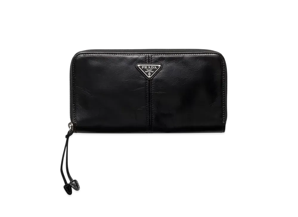 PRADA 黒 財布 プラダ 折財布 レディース PRADA 1MH021 QWA F0002 ブラック