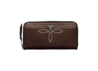 PRADA Nappa Leather Wallet "Sienna Brown"
