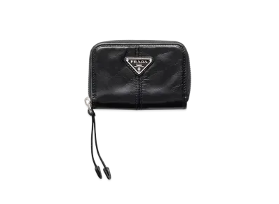 PRADA Leather Coin Purse "Black"