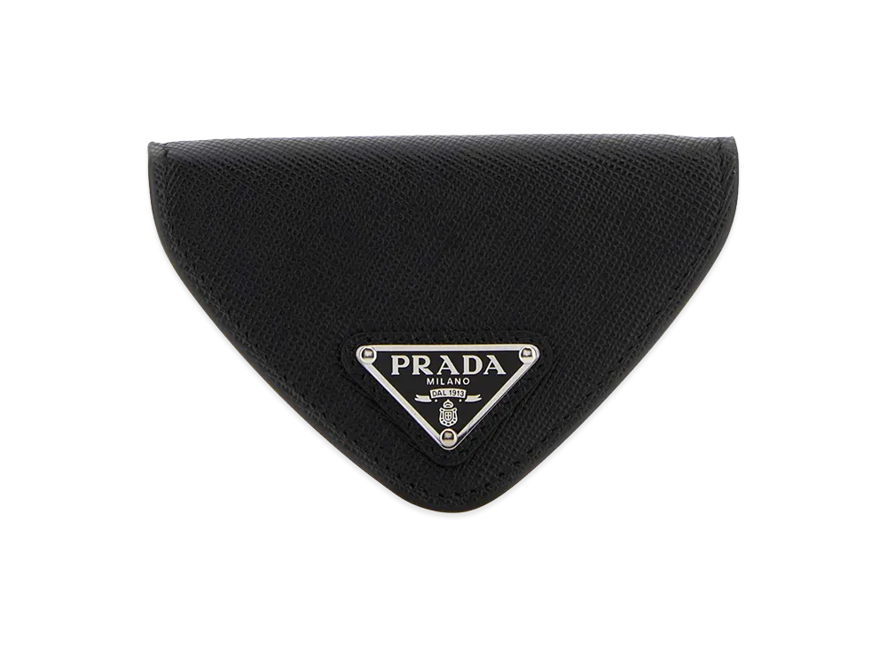 PRADA Leather Coin Purse "Black"