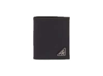 PRADA Saffiano Triangle Wallet "Black"