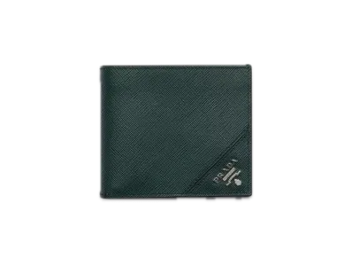 PRADA Saffiano Leather Wallet "Dark Green"
