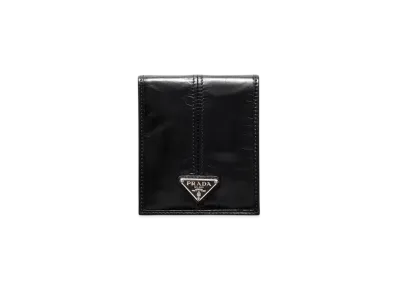 PRADA Re-Nylon and Leather Wallet "Black"