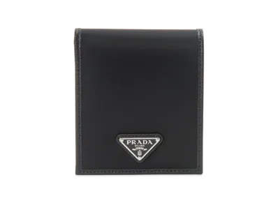 PRADA Mens Black Bi-fold Wallet "Black"