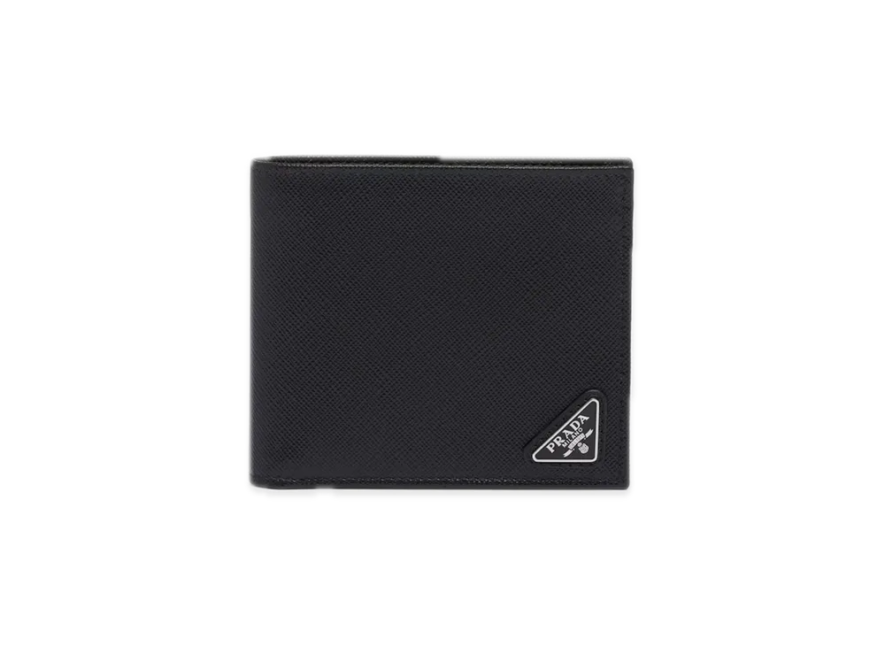 PRADA Saffiano Leather Wallet with Coin Purse "Black"
