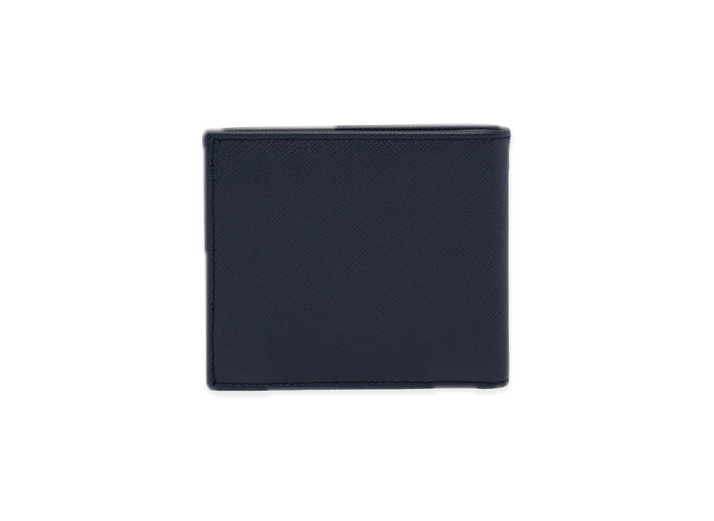 PRADA Saffiano Leather Wallet with Coin Purse "Navy"