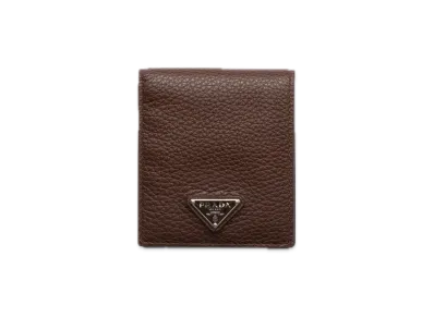 PRADA Leather Wallet with Coin Purse "Brown"