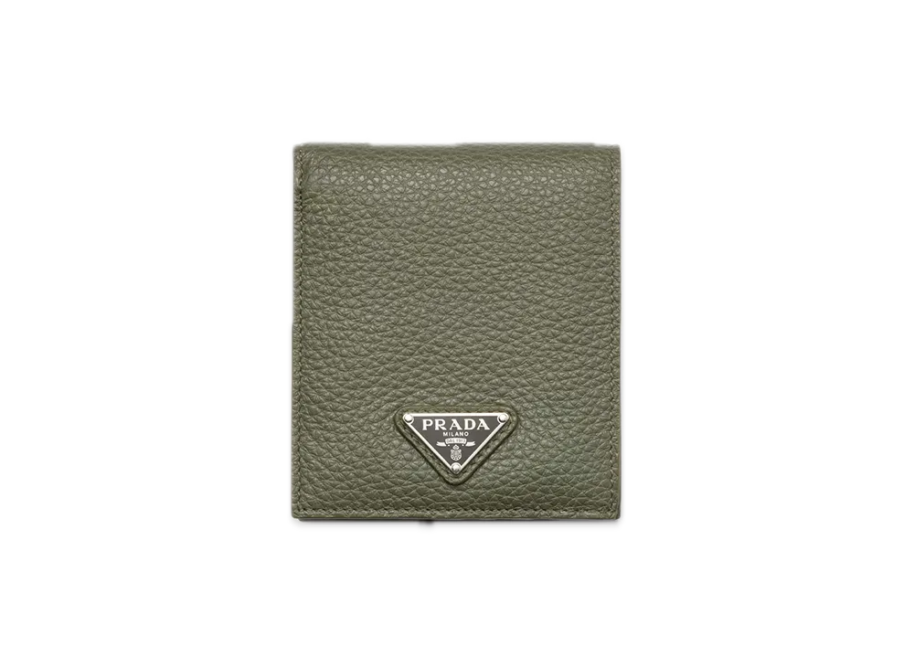 PRADA Leather Wallet with Coin Purse "Green"
