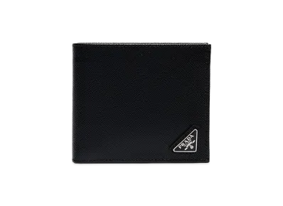 PRADA Saffiano Logo Wallet "Black"