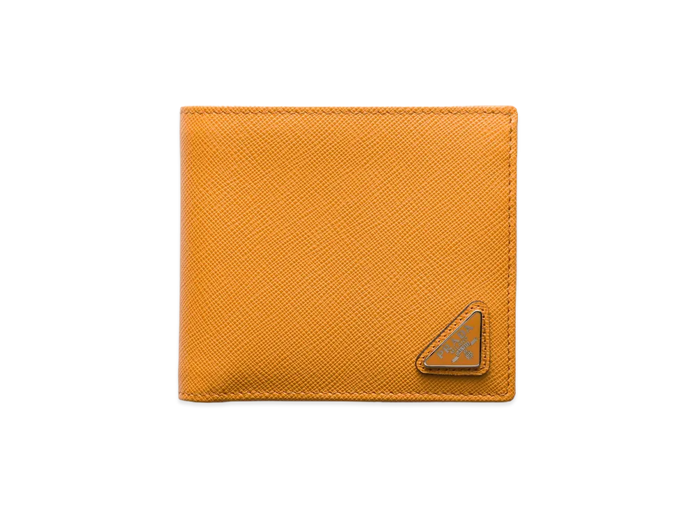 PRADA Saffiano Leather Wallet with Coin Purse "Amber"