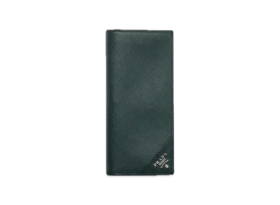 PRADA Saffiano Leather Wallet "Dark Green"
