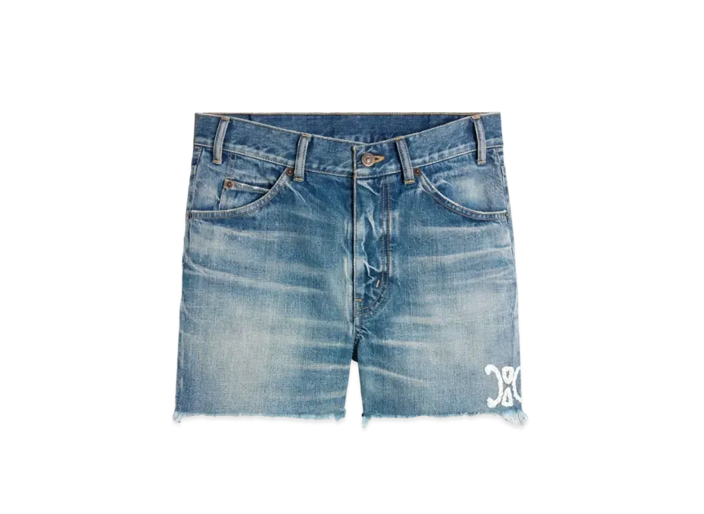 CELINE Skate Short Pants in Electric Sky Wash Denim "Electric Sky"