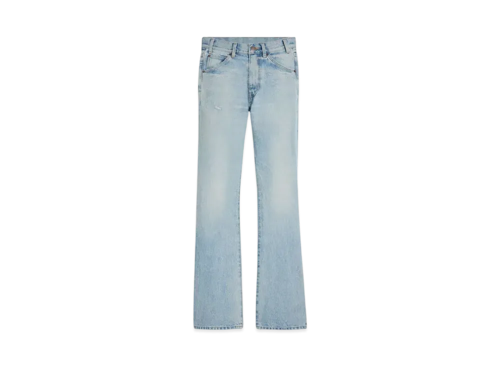 CELINE Women's Dylan Flared Jeans in Rider Wash Denim "Rider Wash"