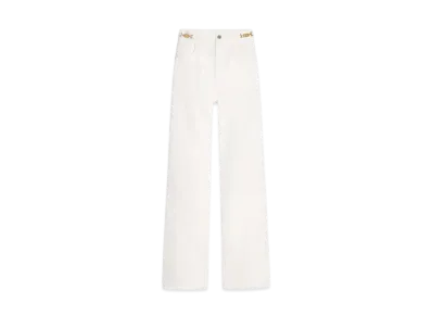 CELINE Women's Jane Flared Jeans "Optic White Wash"
