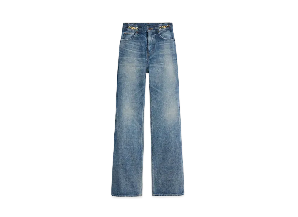 CELINE Jane Flare Jeans in Denim "Union Wash"