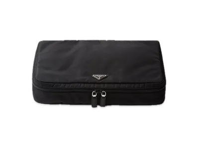PRADA Large Re-Nylon Zipper Pouch "Black"