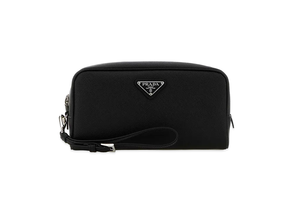 PRADA Leather Beauty Case "Black"