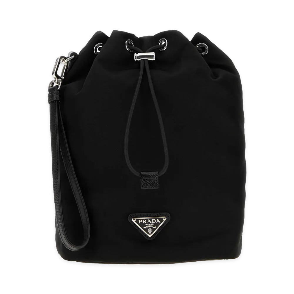 PRADA Re-Nylon Speedrock Clutch "Black"