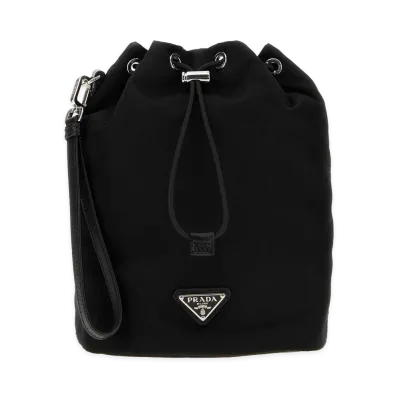 PRADA Re-Nylon Speedrock Clutch "Black"