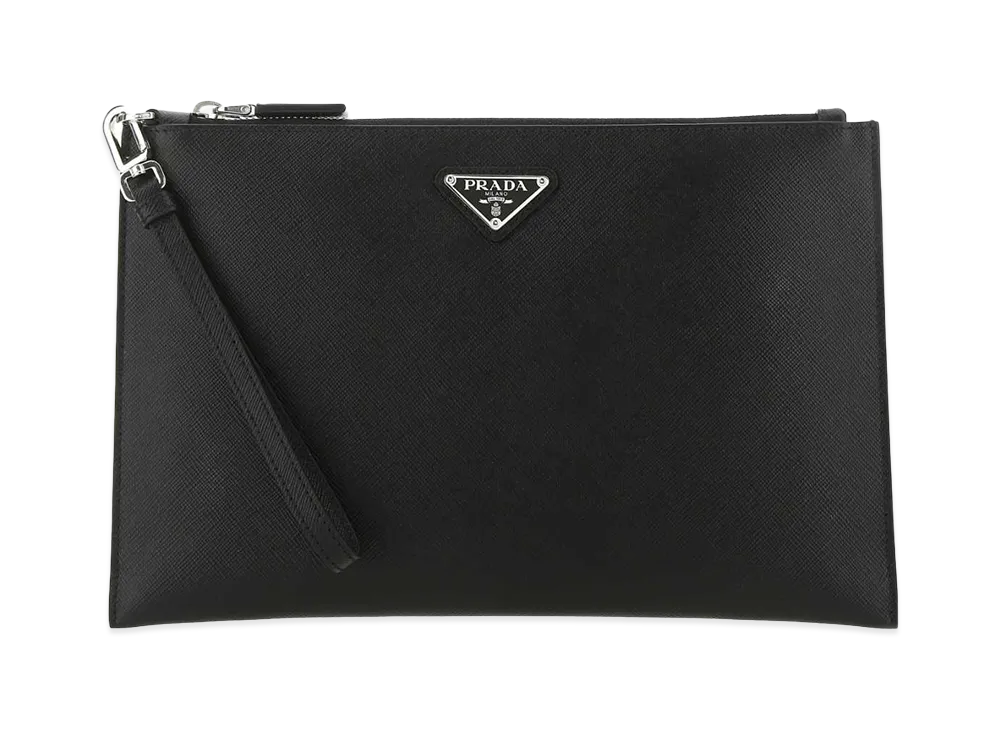PRADA Leather Clutch "Black"