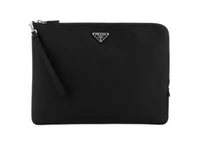 PRADA Leather Clutch "Black"