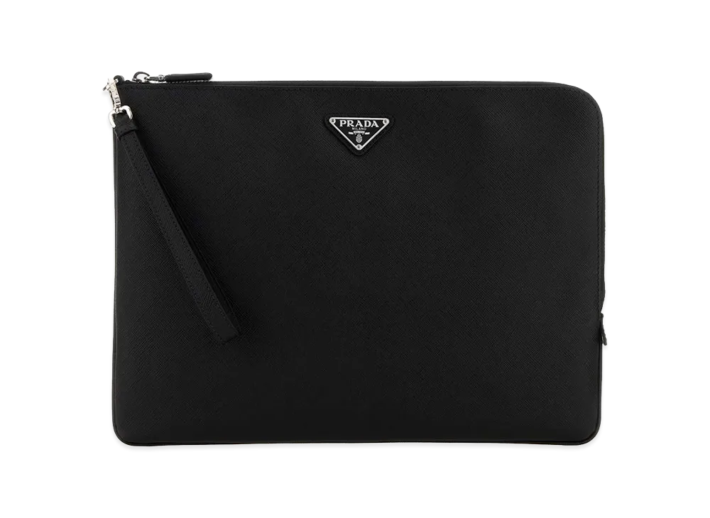 PRADA Leather Clutch "Black"