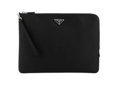 PRADA Leather Clutch "Black"